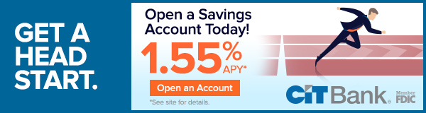 CIT Bank Premier High Yield Savings Account - 1.55% APY Interest Rate