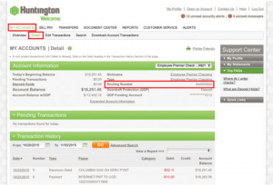Huntington Bank Routing Number