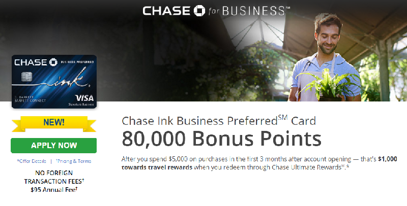 chase ink preferred bonus