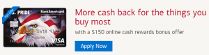US Pride BankAmericard Cash Rewards Visa Card