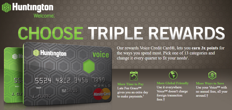 The Voice Credit Card from Huntington Review: Earn Triple Rewards [IN, KY, MI, OH, PA, WV, IL, WI]