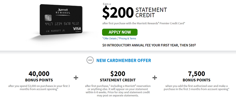 Chase Marriott Rewards Premier Credit Card