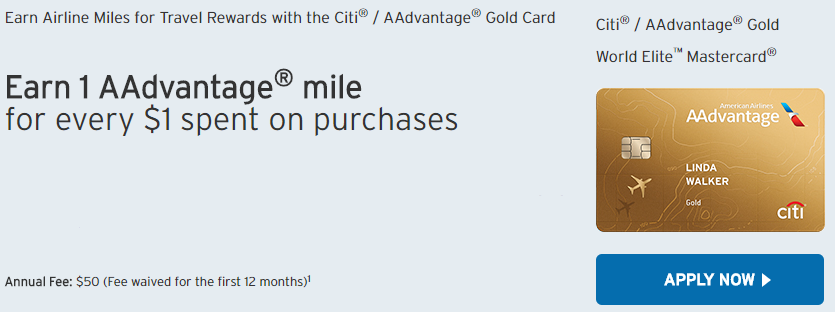 Citi American Airlines Gold Card