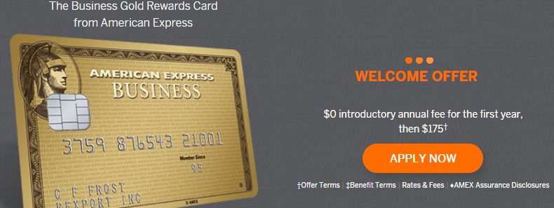 Business Gold Rewards Card from American Express