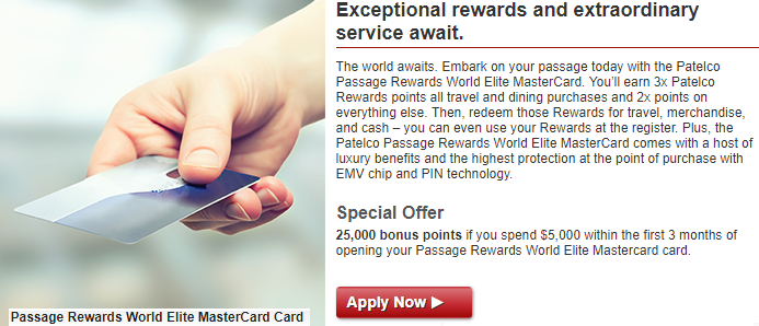 Passage Rewards World Elite MasterCard Credit Card