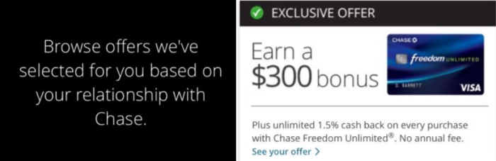 Chase Freedom Unlimited Card Mobile App $300 Bonus + 1.5% Cash Back + No Annual Fee (Targeted)