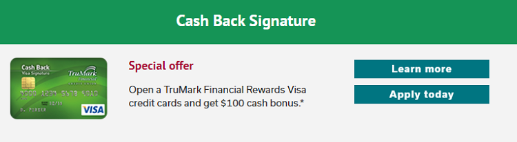 TruMark Financial Cash Back Signature