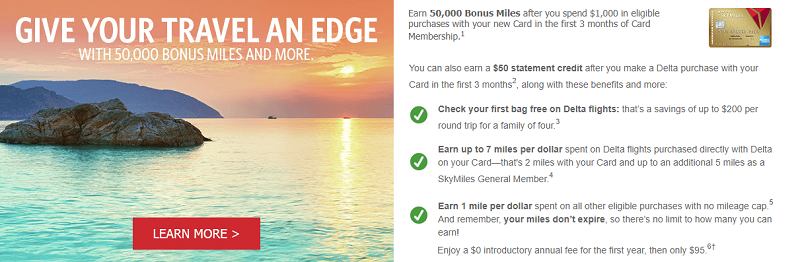 Gold Delta SkyMiles Business Credit Card from American Express