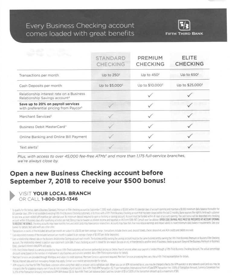 Fifth Third Bank Bonus Targeted Flyer Bank Deal Guy