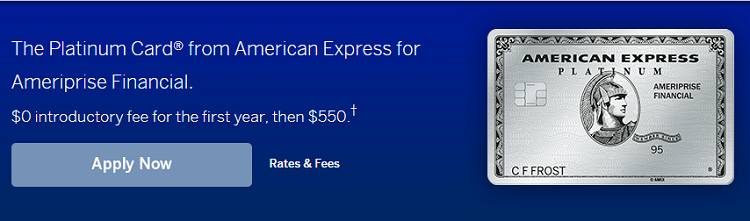 AmEx Platinum for Ameriprise Credit Card