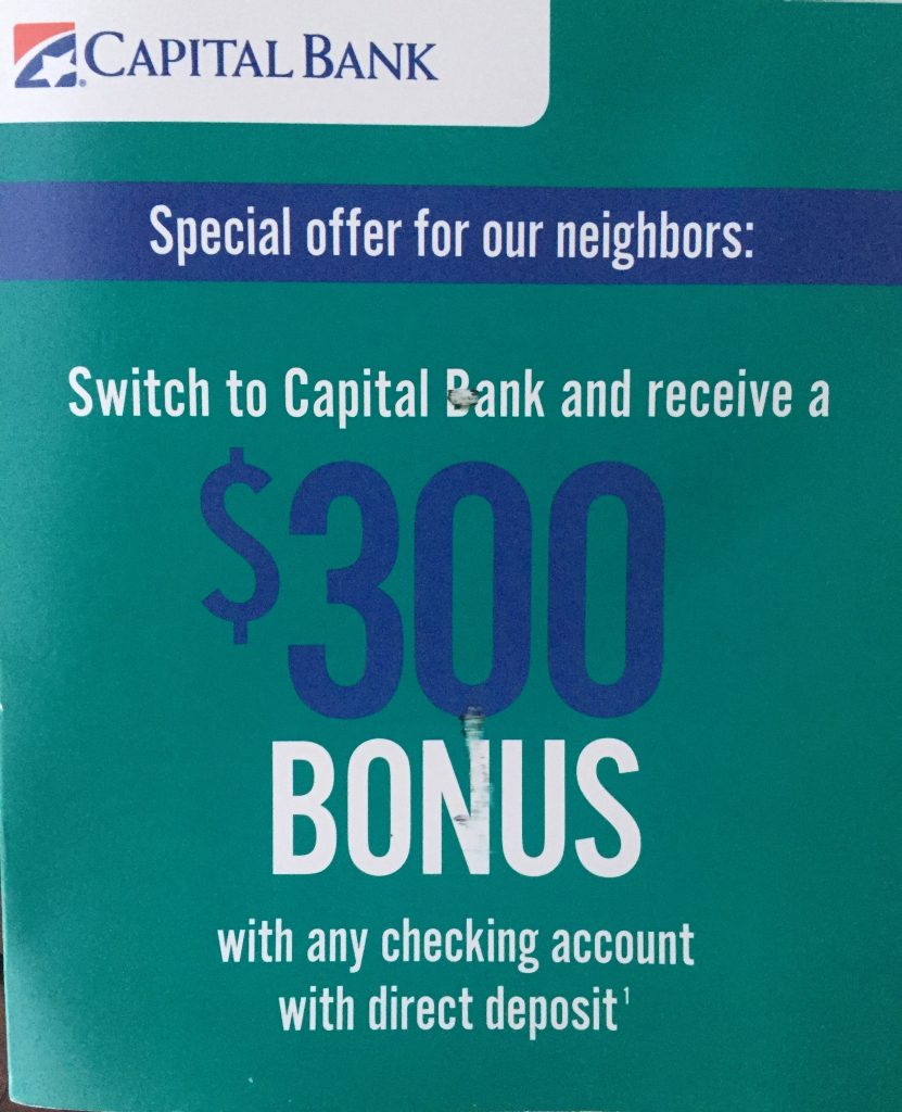 Capital Bank Flyer Bank Deal Guy