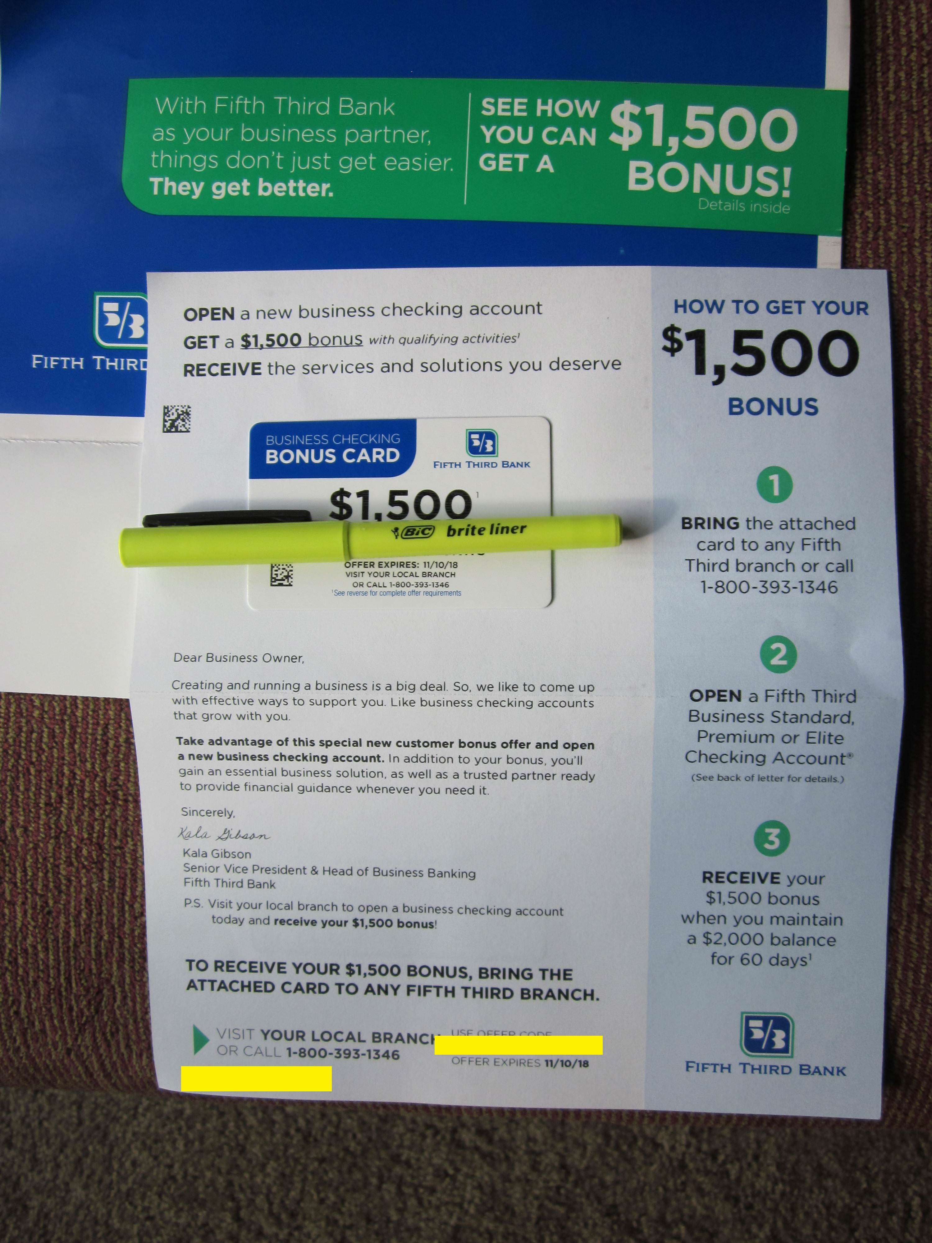 fifth third bank card
