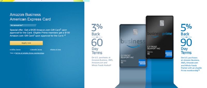 Amazon Business Prime American Express Card $150 Amazon