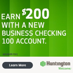 Huntington Business Checking 100 Banner