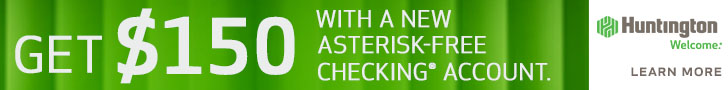 Huntington Asterisk Free Checking Banner Bank Deal Guy