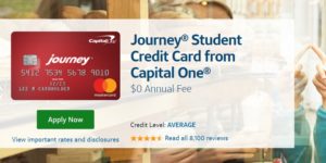 Capital One Journey Student Credit Card bonus promotion offer review