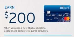 Citibank $200 Checking Bonus