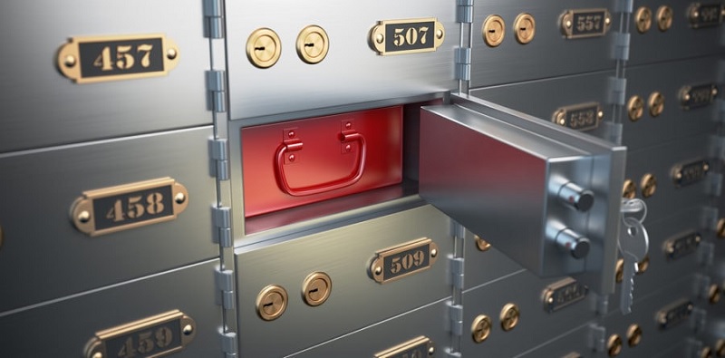 Bank safe deposit boxes