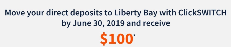 Liberty Bay Credit Union $100 Bonus