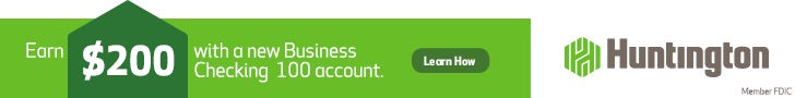 Huntington checking bank business promotion earn account