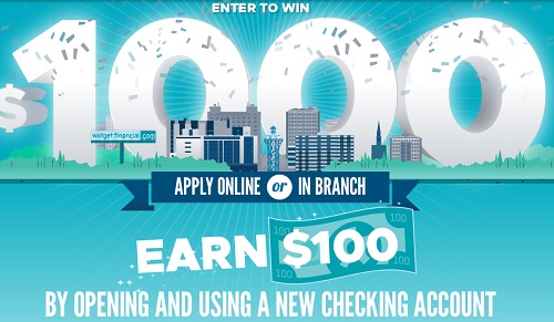 Widget Financial $100 Checking Bonus (PA)