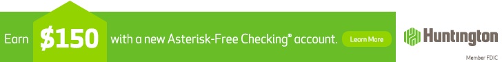 Huntington Asterisk Free Checking account