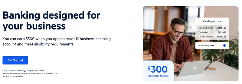 Lili Banking Business Checking Bonus