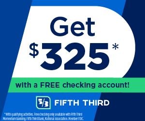 Fifth Third Bank Checking Bonus Banner Ad