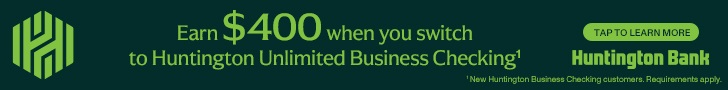 Huntington Unlimited Business Checking Bonus