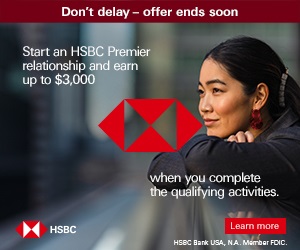 HSBC Premier Checking Banner Offer Ends Soon