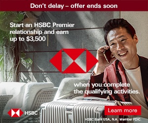 HSBC Premier Checking Bonus Banner