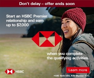 HSBC Premier Checking Bonus Banner